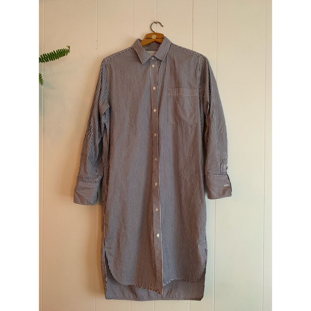Everlane striped shirt dress